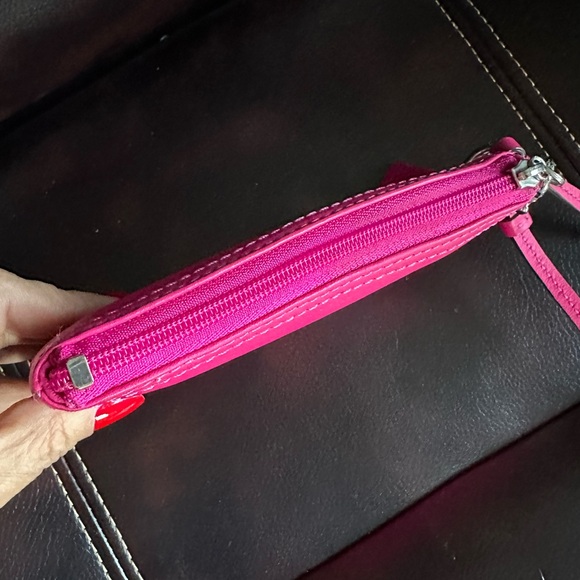 Coach Pink Wristlet Clutch - Picture 5 of 8